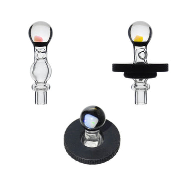 JOYSTICK CAP ENCASED W/ OPAL FOR DR.DABBER SWITCH 2-- Premium borosilicate glass smoking accessories from Dank Banger Glass. Ideal for dabbing, providing smooth hits and durability. Shop high-quality dab rigs, water pipes, bongs, erig glasses and glass smoki