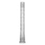 CALIBEAR Etched Art Downstem with unique hand-etched design, thick borosilicate glass, multiple sizes available for dab rigs.