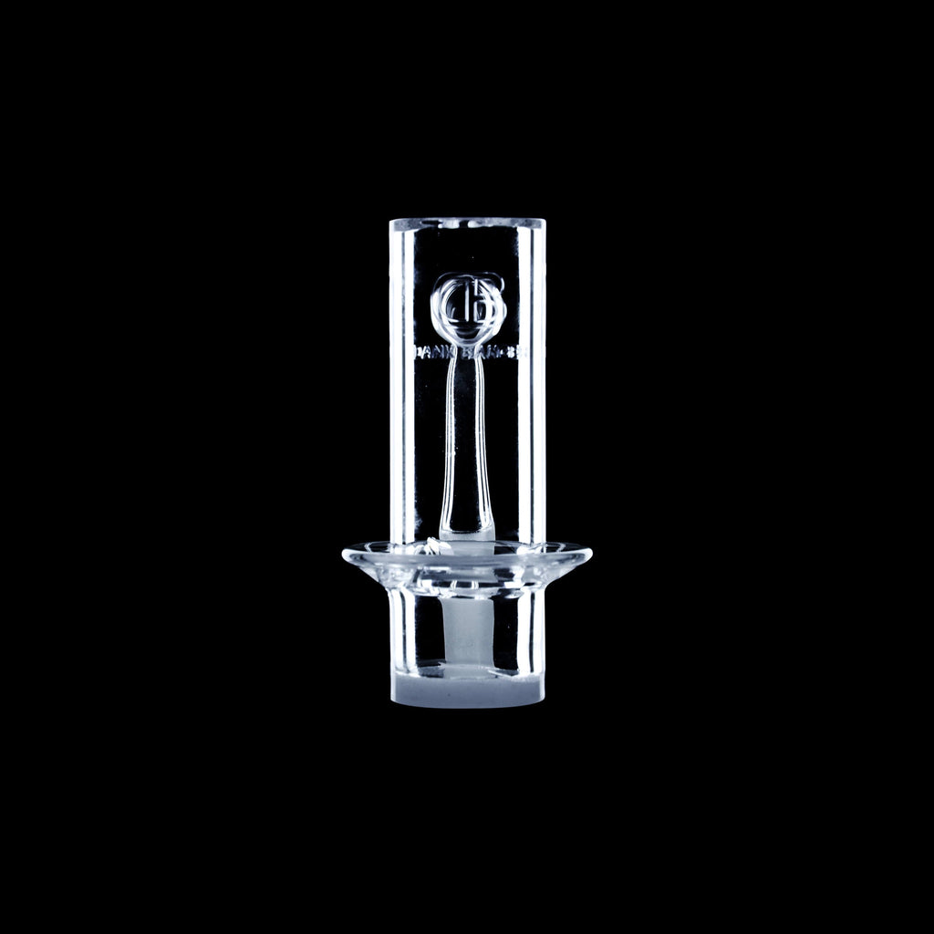 Dank Banger high-quality clear quartz banger for cold start dabbing featuring a rounded bottom and wide dish for maximum heat retention.