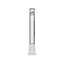 Four clear glass Dank Banger Premium Tri-Seed Slotted Ice Pinch Downstems in varying lengths, showcasing the unique triangular ice pinch restriction at the tip and clear embossed side logos.