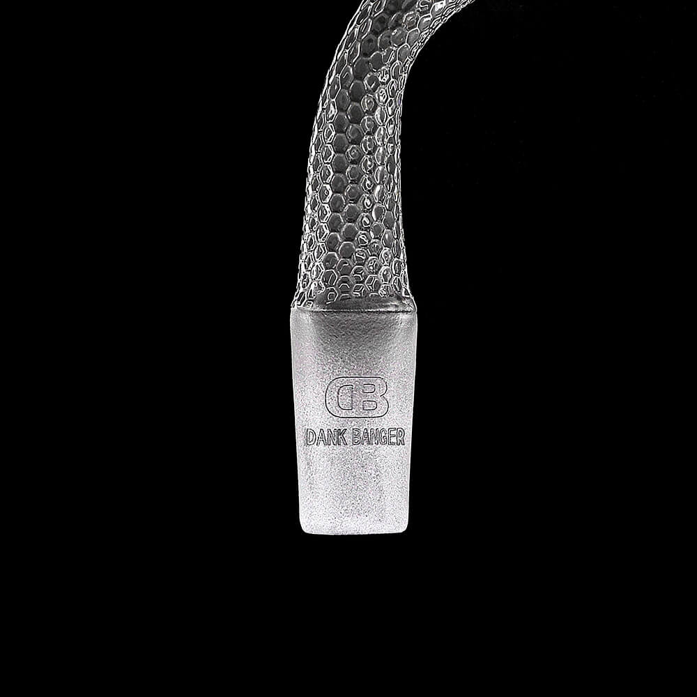 Premium sandblasted terp slurper quartz banger for dabbing with honeycomb pattern and full weld joint