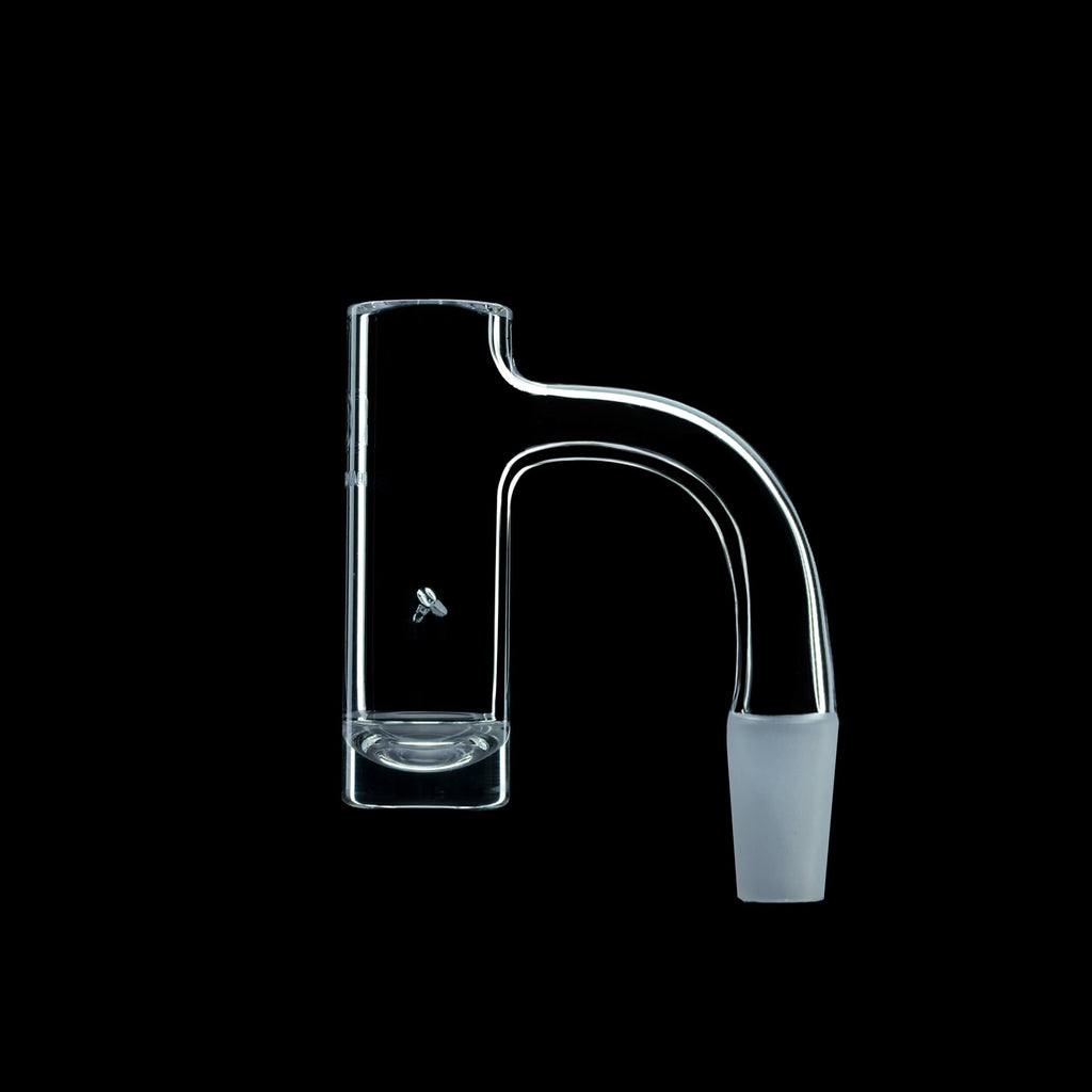 Dank Banger high-quality seamless quartz hybrid banger featuring a deep bucket and built-in spinner airflow for maximum concentrate agitation.