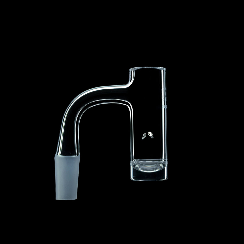 Dank Banger high-quality seamless quartz hybrid banger featuring a deep bucket and built-in spinner airflow for maximum concentrate agitation.