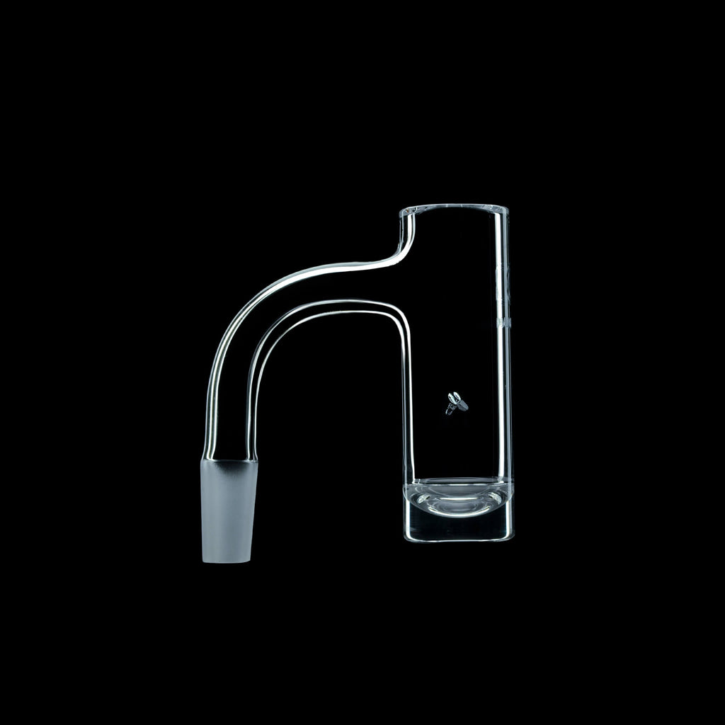 Dank Banger high-quality seamless quartz hybrid banger featuring a deep bucket and built-in spinner airflow for maximum concentrate agitation.