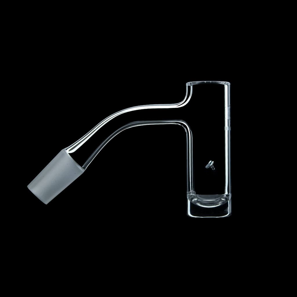 Dank Banger high-quality seamless quartz hybrid banger featuring a deep bucket and built-in spinner airflow for maximum concentrate agitation.