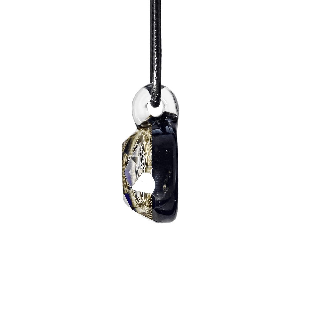 FLOWER OF LIFE GLASS PENDANT
