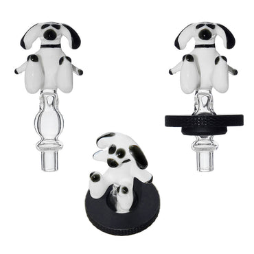 HANDMADE DOG GLASS CARB CAP FOR DR.DABBER SWITCH 2