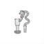 Dank Banger Space King Snake Banger (Clear) alternate side view showing curved snake profile, sculpted head and fully welded 14mm joint