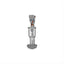 Front view of Dank Banger Space King Snake Banger (Clear) showing sculpted snake head, colored facial accents and glass cup design